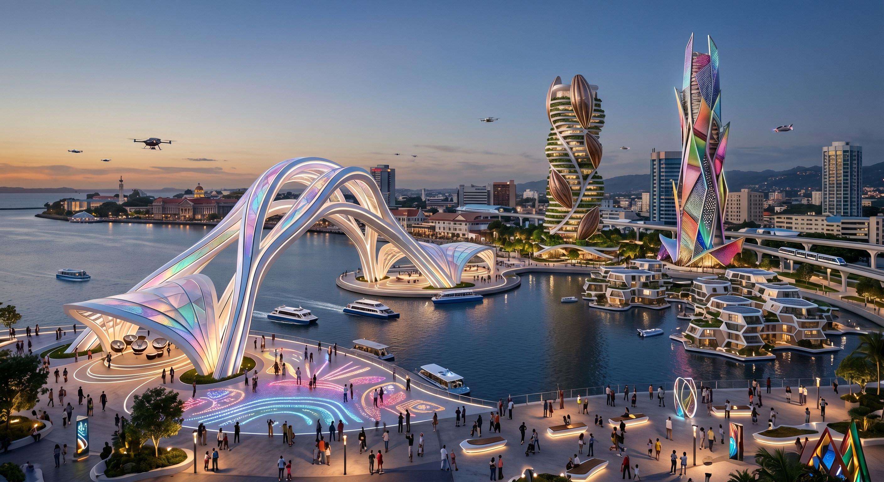 Trinidad & Tobago in the AI future — Port of Spain skyline, the Twin Island Republic
